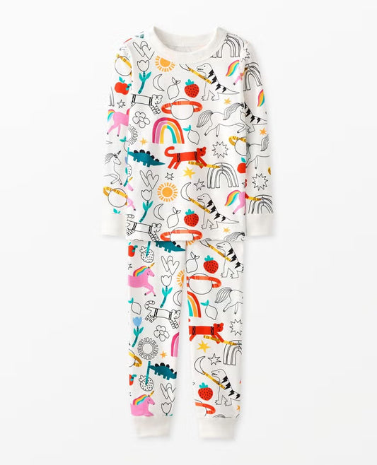 Color On Kids Pajamas